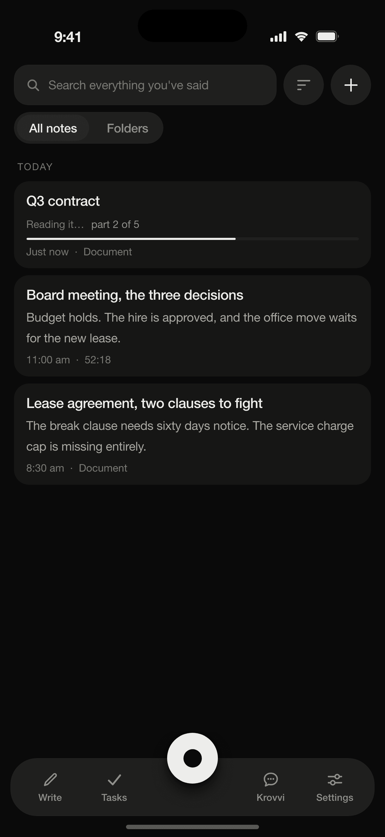 The library reading a PDF, holding a meeting and voice notes